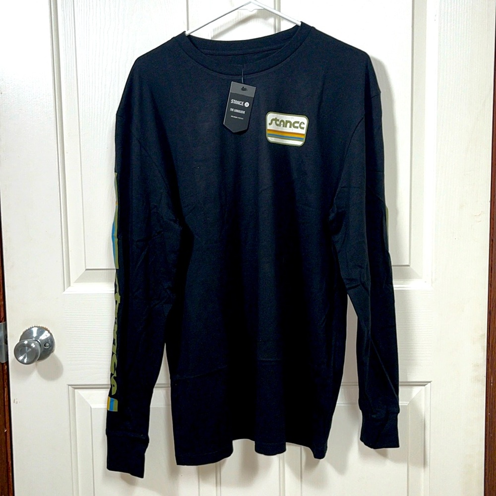 Stance The Longsleeve Tee “Camino SS” Black Size Large NWT